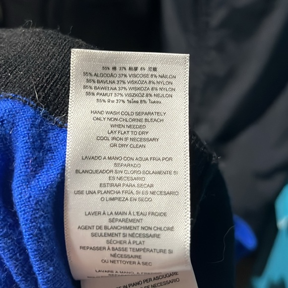 Michael Kors blue/black sweater - Picture 6 of 6